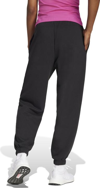 Produktbild adidas Damen Essentials LINEAR French Terry Cuffed Pants, Black/White, XL (XL)