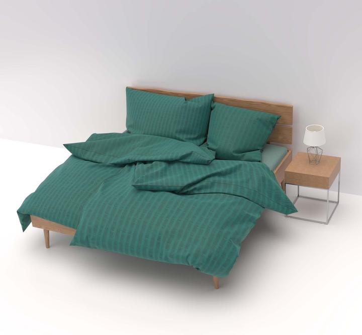 Actual product image Lotus Bettwaren Bettwäsche Satin Seersucker uni (Duvet cover, 200 x 210 cm)