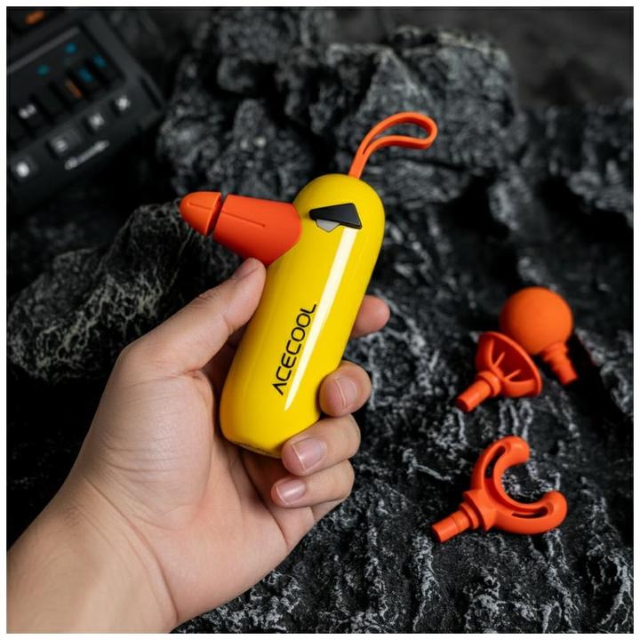 Produktbild 4smarts Mini pistolet do masażu ACECOOL żółty (3 Stufen, 180 min)