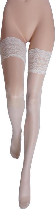 Actual product image Levee Satin Sheers stay up stockings, colour 128 champagne, size 48-50 (20 DEN, 48 - 50)