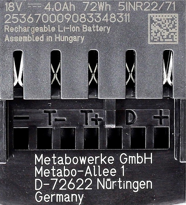 Actual product image Metabo Battery set (18 V)