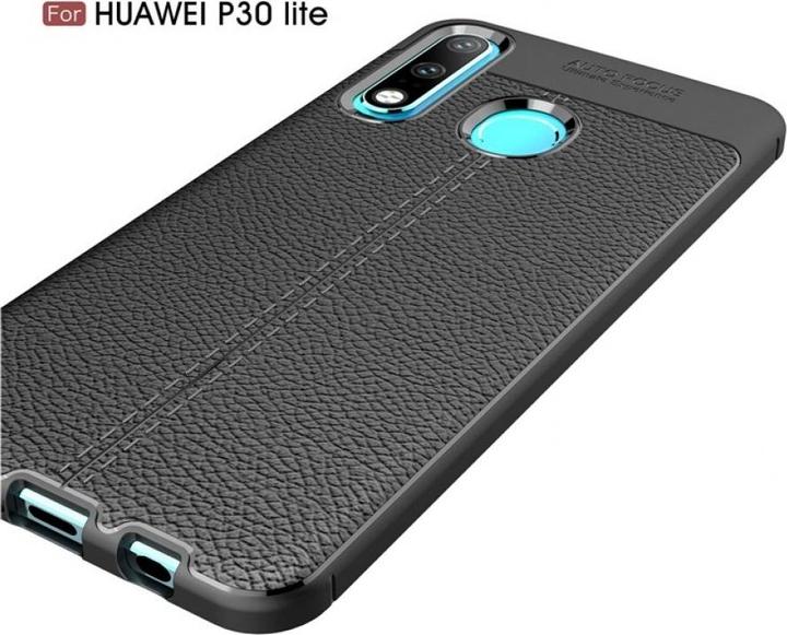 Actual product image Screenguard Huawei P30 Lite Sleeve Leather Design TPU Cover (Huawei P30 Lite)