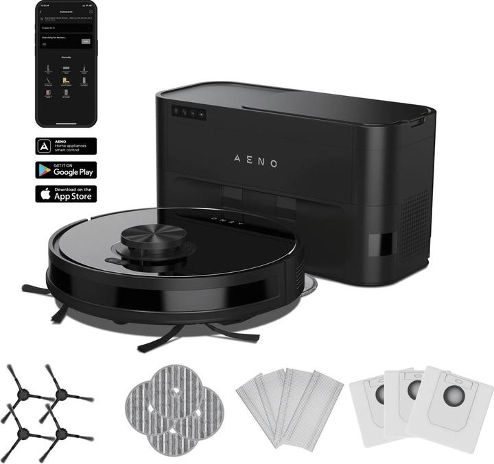 Actual product image Aeno Vacuum cleaner Robot Vacuum Cleaner RC5S Black (Vacuum mopping robot)