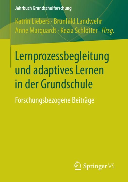 Produktbild Lernprozessbegleitung und adaptives Lernen in der Grundschule (Deutsch, 2015)
