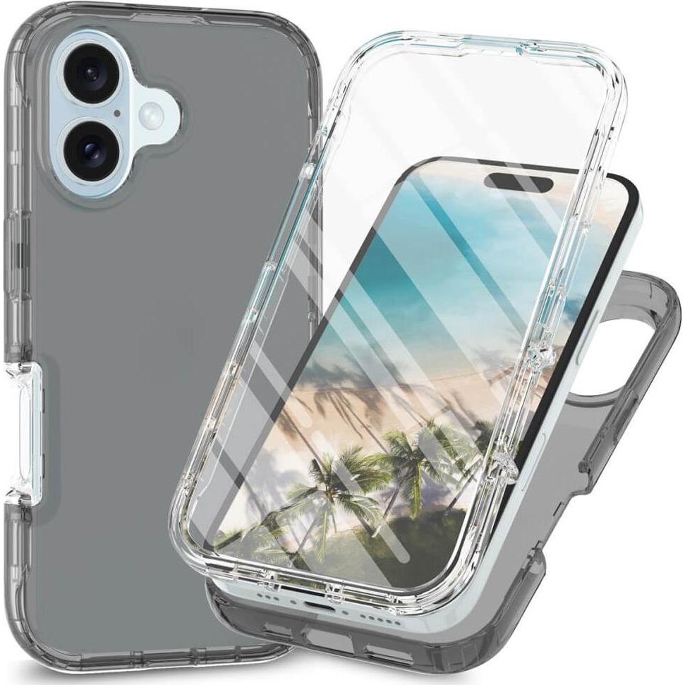 Cover-Discount iPhone 16 Plus - Full Protection Schutzhülle (Apple iPhone 16 Plus), Smartphone Hülle, Schwarz