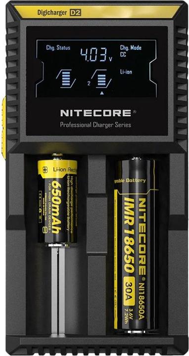 Actual product image Nitecore Digicharger D2 (1 pcs., 14500, 16340, 18650, Rechargeable battery)