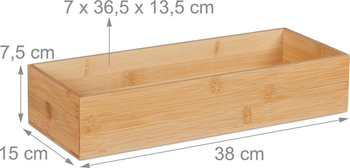 Produktbild Relaxdays Aufbewahrungsbox (38 x 15 x 7.5 cm)