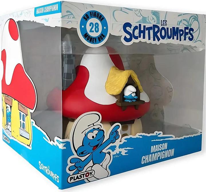 Produktbild Plastoy Die Schlümpfe Spardose Mushroom House (15 cm)