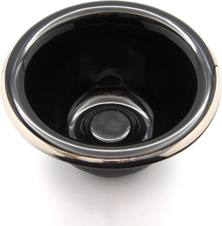 Actual product image Edwin Jagger RN116 Porcelain Shaving Bowl for Men for Shaving Soap or Shaving Cream Black