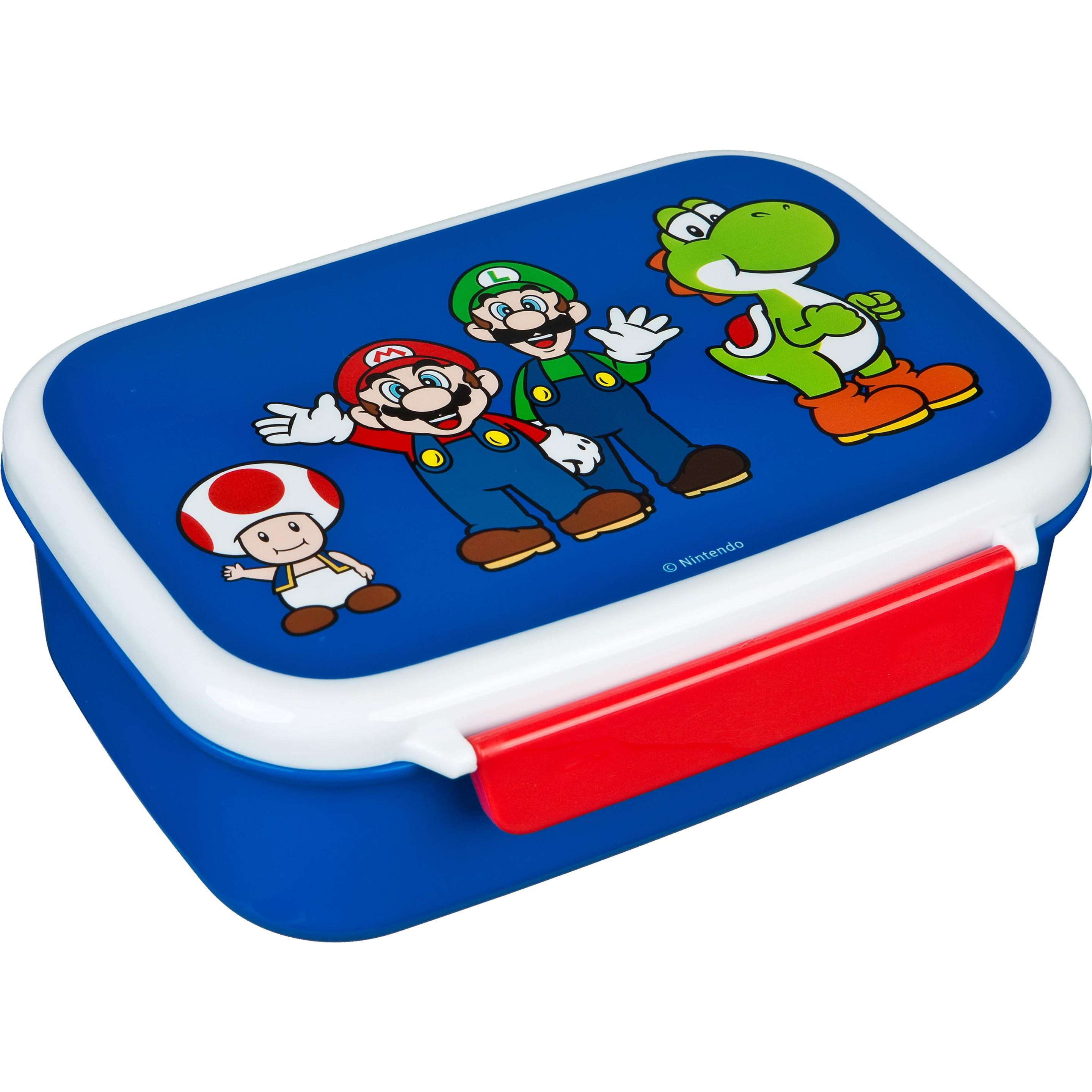 Scooli Super-Mario-Lunchbox, Portapranzo, Bianco, Blu