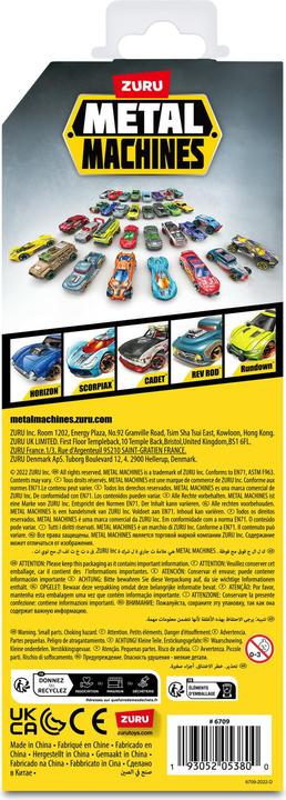 Actual product image Zuru Metal Machine Cars Set 5 pcs