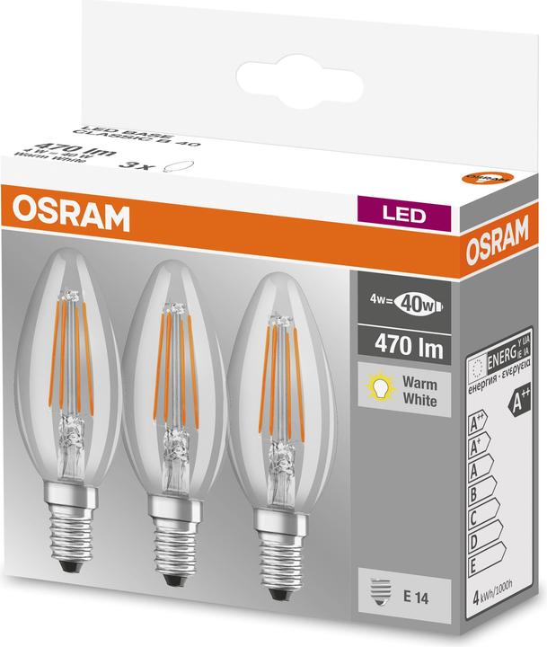 Image du produit Osram Led Base Classic A (E27, 806 lm, 3 x)