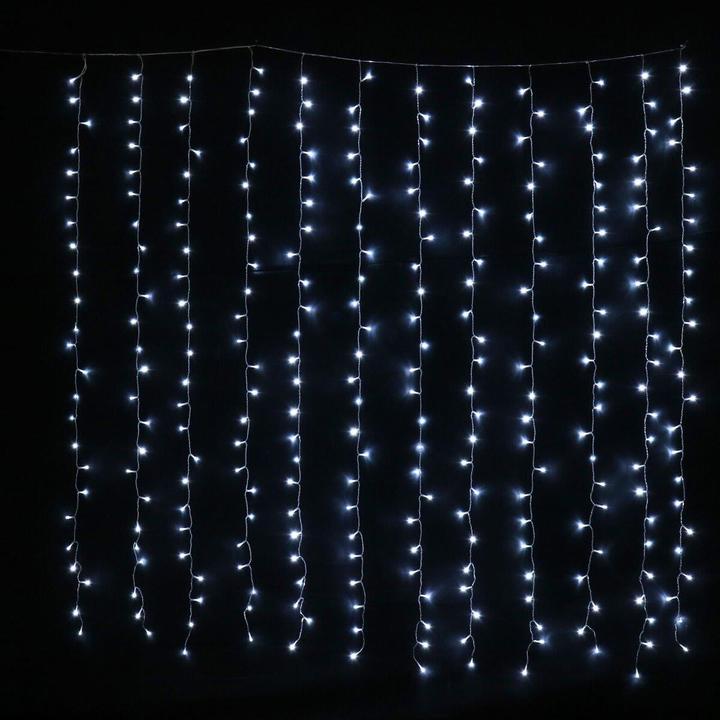 Christmas To LED light curtain Christmas Touch, 4 m, cold white
