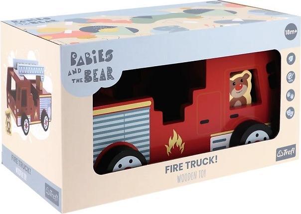 Produktbild Trefl Holzspielzeug Feuerwehrauto - Feuerwehrauto 61700