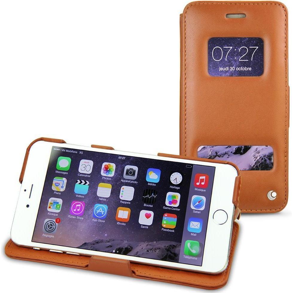 Noreve Lederschutzhülle horizontal (Apple iPhone 6), Smartphone Hülle, Braun