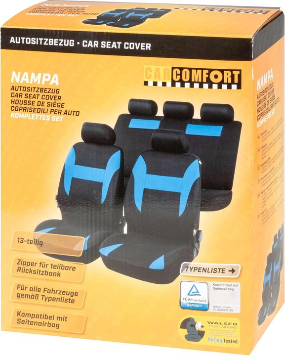 Produktbild CarComfort Sitzbezüge Nampa Universal Set Auto Sitzbezug für Vorne + Hinten Pkw Schonbezug