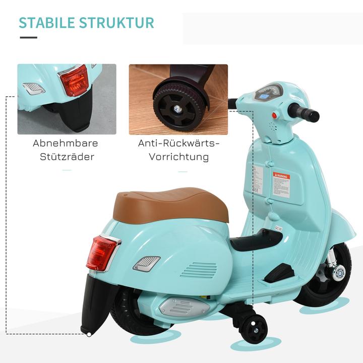 Image du produit Homcom Cyclomoteur pour enfants style Vespa (6 V)