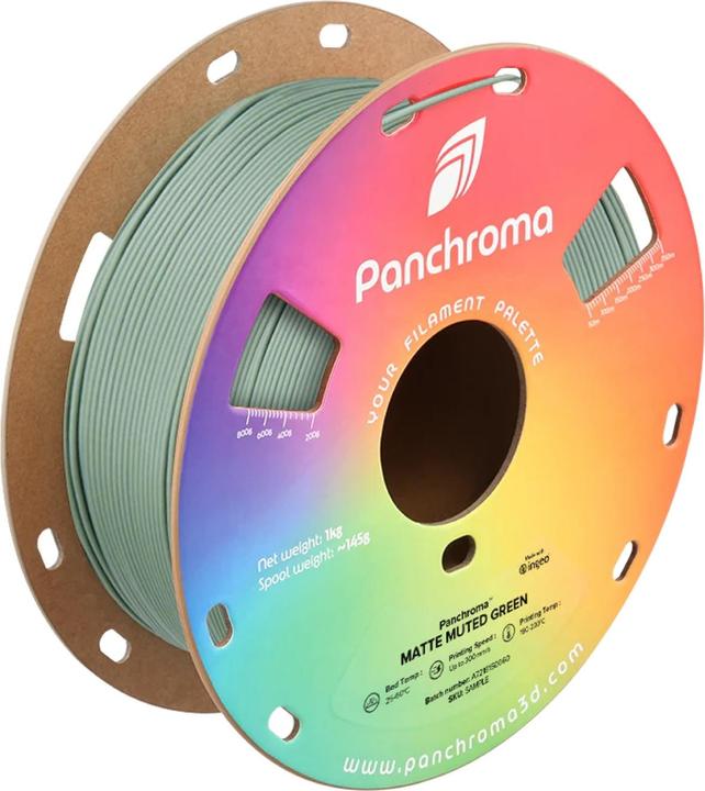 Polymaker Panchroma™ PLA Matte Muted (PLA, 1.75 mm, 1000 g, Groen)