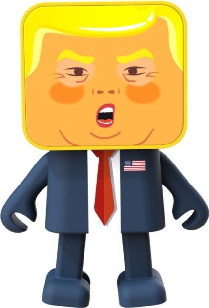 Actual product image Mobility on Board Dancing President speaker Donald Trump (4 h, Rechargeable battery operated)