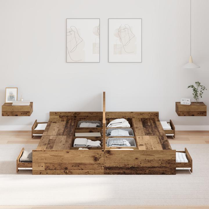 Actual product image vidaXL Moderner Bettrahmen (135 x 190 cm)