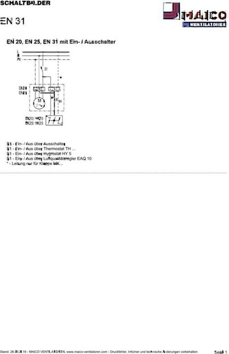 Actual product image Maico Wall and ceiling ventilators EN 31
