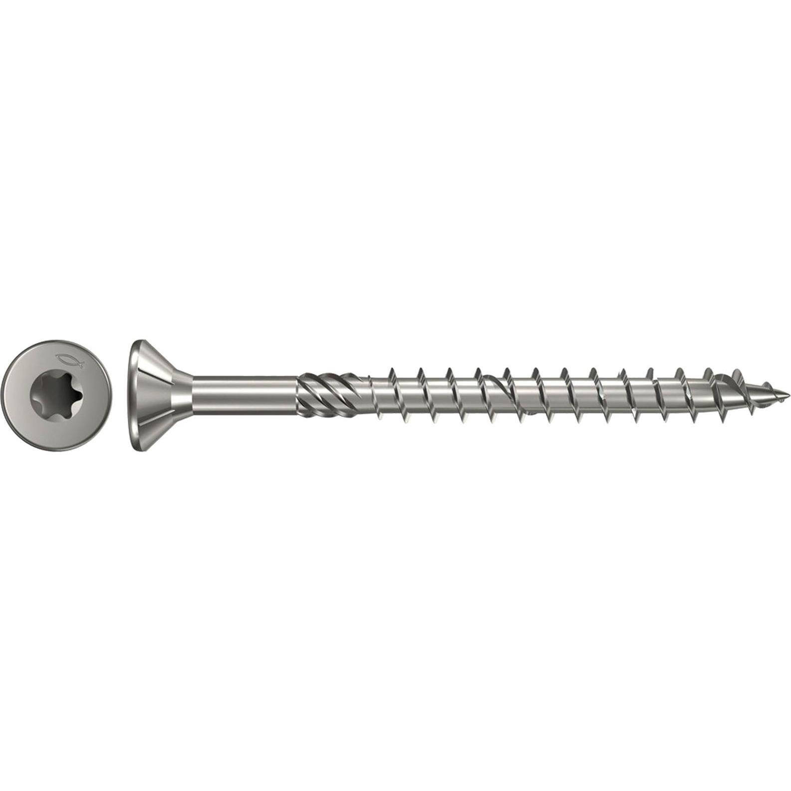 Fischer, Schrauben, 40505 Spanplattenschraube 4.5 mm 80 mm Torx Edelstahl 200 St. (40505) (200 Schrauben pro Stück)