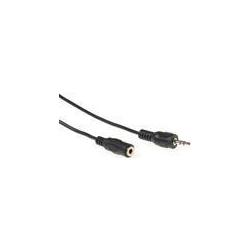 Thumbnail - ACT 3 meter audio connection cable 1x 3,5 mmm jack male - 1x 3.5mm stereo jack female (3 m, 3.5mm Klinke (AUX)), Audio K...