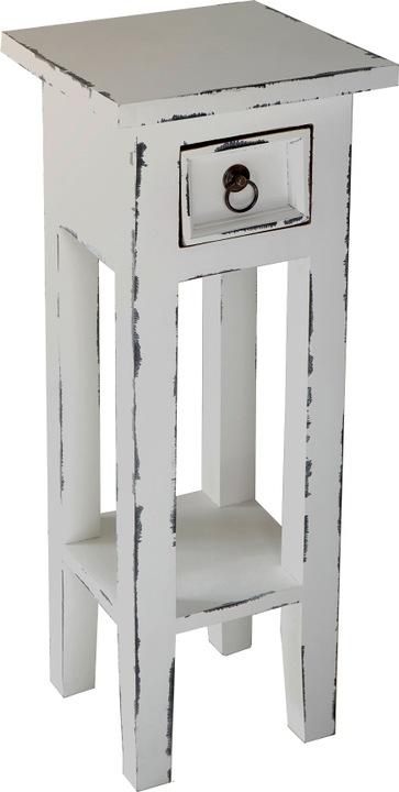 Garden Pleasure The PADEA side table in the colour antique brown is made from high-quality mahogany and is the