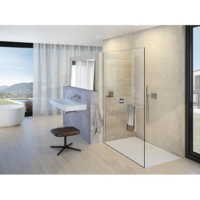 Hüppe, Duschkabine + Duschwand, Select+ Seitenwand alleinstehend, 10mm Glasstärke, Breite 1100mm (211 cm, 118 cm, 11 cm)