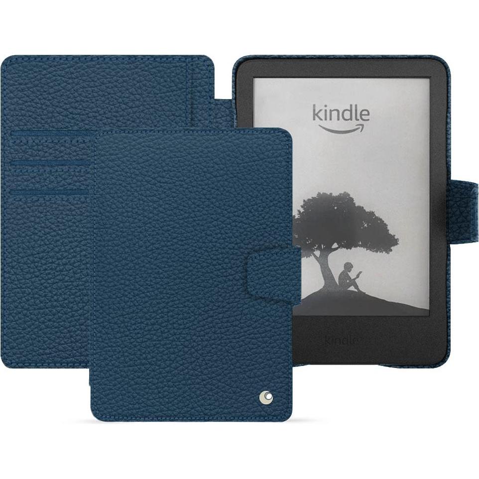 Noreve Lederschutzhülle Amazon Kindle (2022), eReader Zubehör, Blau