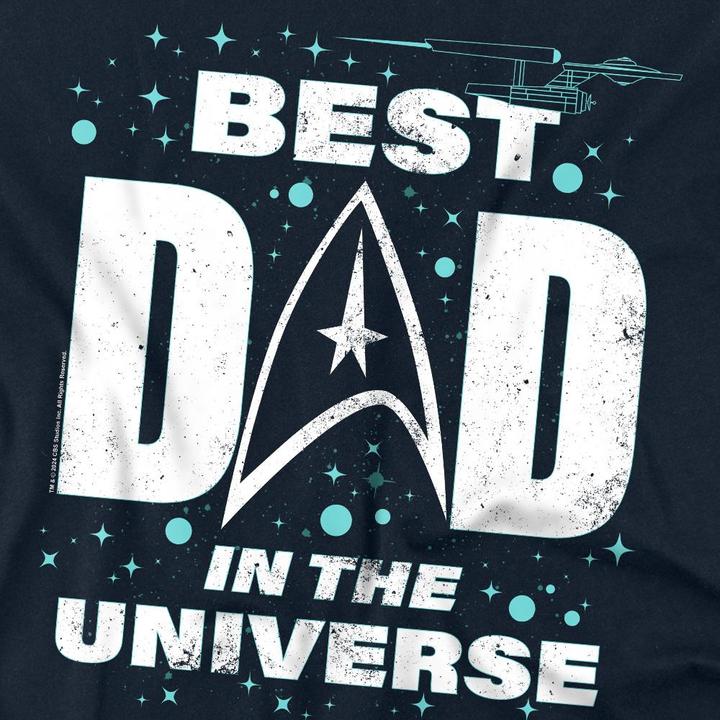Actual product image Unisex Adult Best Dad in the Universe Fathers Day T-Shirt (S)
