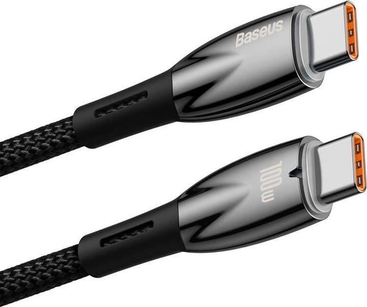 Produktbild Baseus USB-C cable for USB-C Glimmer Series, 100W, 1m (Black) (1 m, USB 2.0, 100 W)