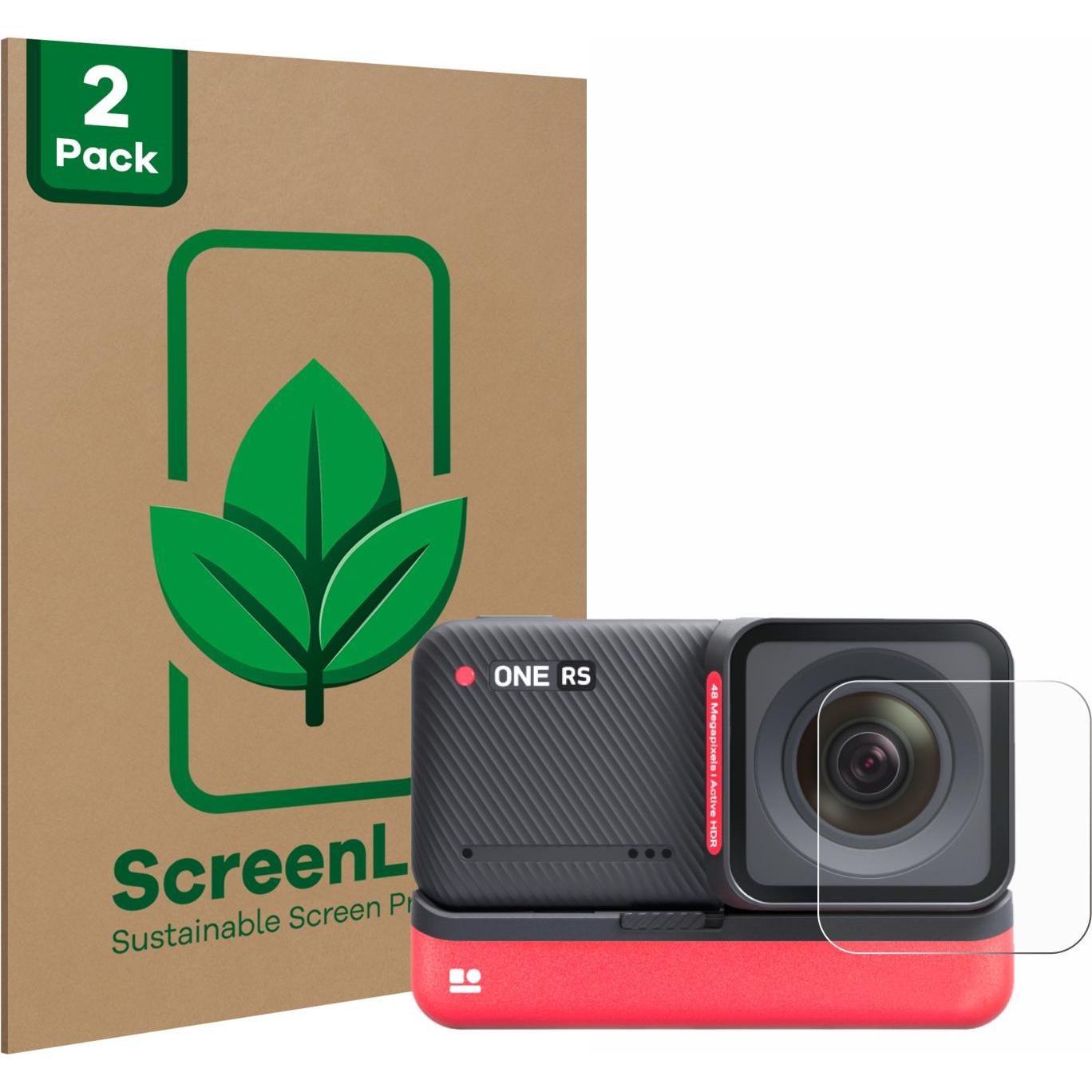 ScreenLeaf Schutzfolie nachhaltiger Displayschutz Displayschutzfolie Folie Klar Transparent, Action Cam Zubehör, Transpa...