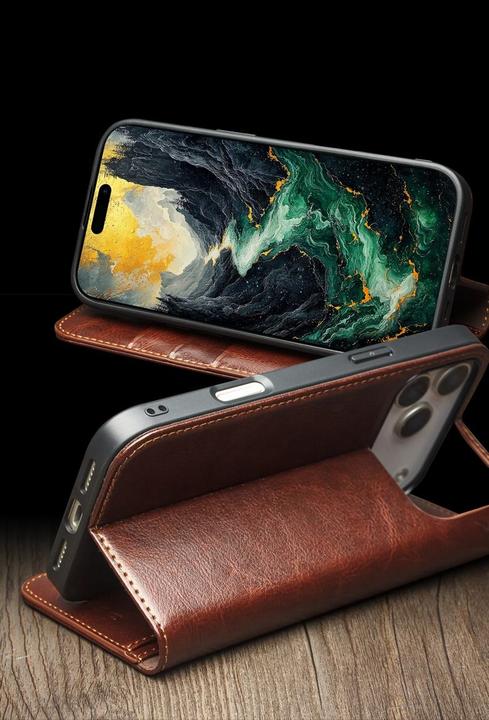 Produktbild QiAlino Flip Classic Wallet (Apple iPhone 17 Pro Max)