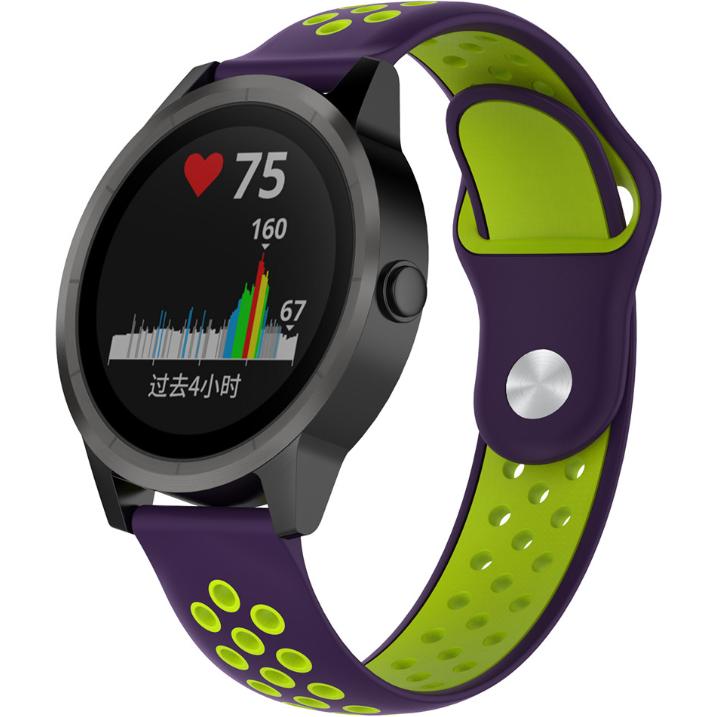 Strap-it Sportband (Silikon, Vivoactive 3), Uhrenarmband, Mehrfarbig