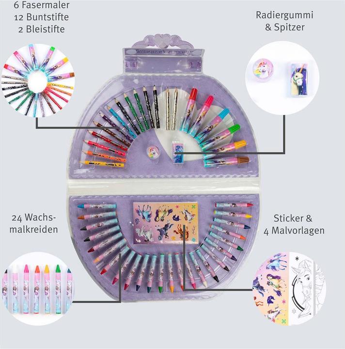 Actual product image Undercover Unicorn Academy Malkoffer, 51-teilig