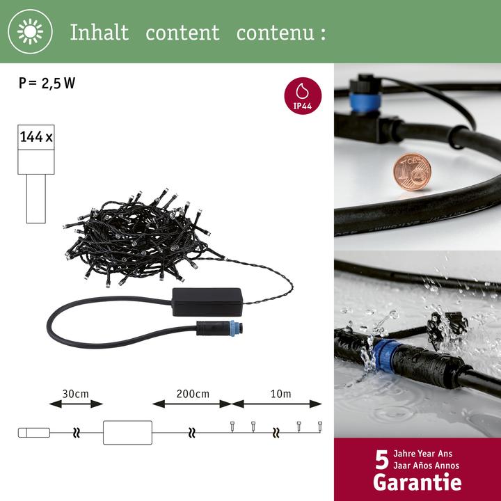 Actual product image Paulmann Outdoor Plug & Shine Lichterkette Yuna (12 m)