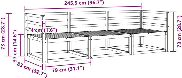 Produktbild vidaXL Outdoor-Sofagarnitur