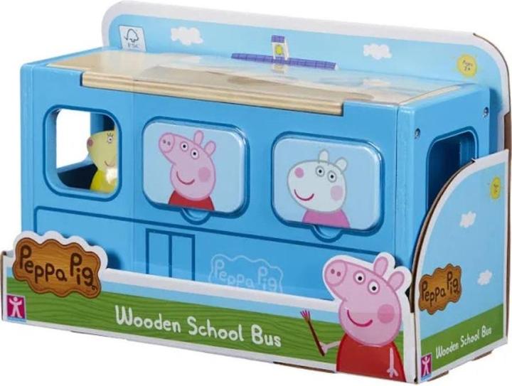 Boti Peppa Pig Schoolbus shape sorter wood