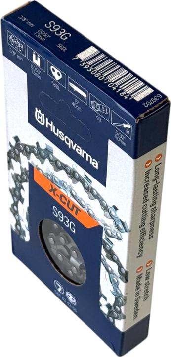 Actual product image Husqvarna 585404245 Saw chain X-CUT S93 3/8", 1.3 mm mini, 45 guides (Chainsaw, Saw chain)