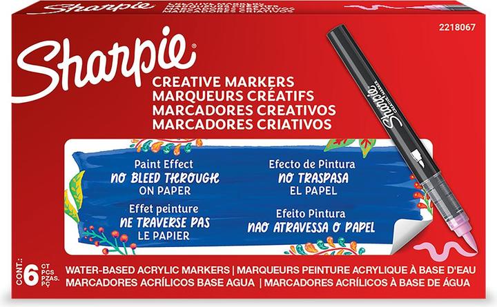 Actual product image Sharpie Kreativmarker Pinselspitze Acryl rosapink (1x)