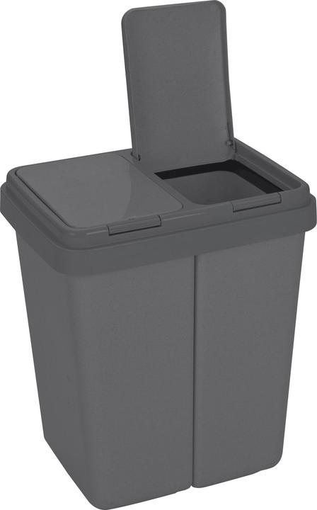 Image du produit Ribelli Poubelle Duo, anthracite (50 l)