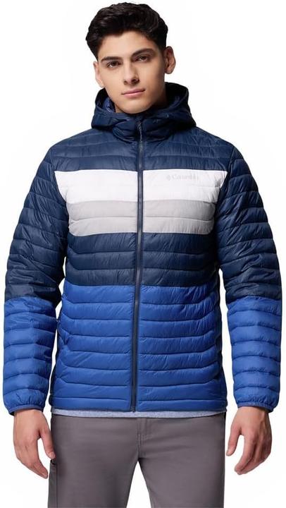Columbia Powder Pass Hooded Jacket, Mannen, Blauw, Jasje, maat: M (M)