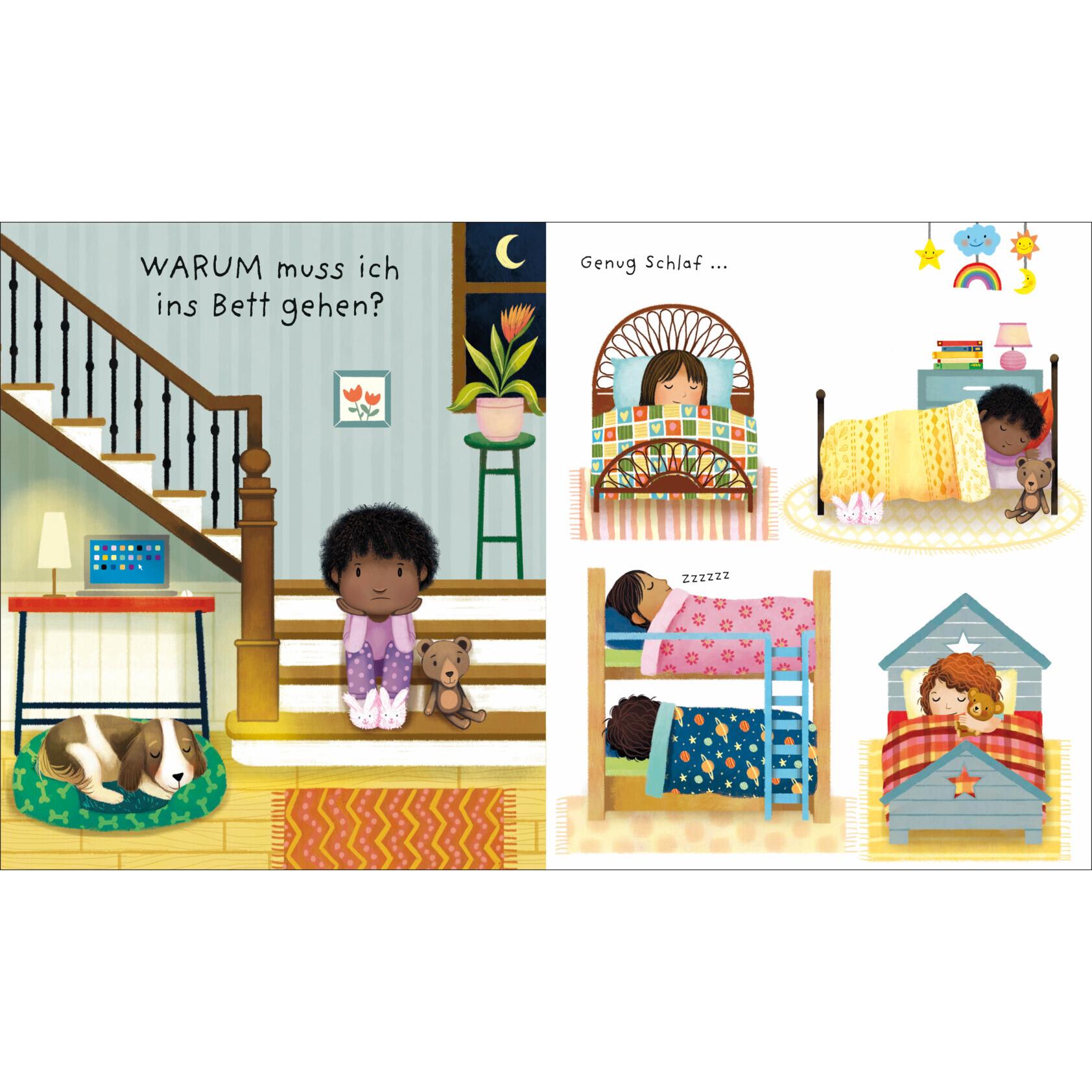 Thumbnail - Warum muss ich ins Bett?, Kinderbücher von Katie Daynes, Marta Alvarez Miguens