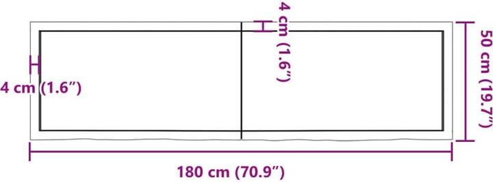 Immagine prodotto VidaXL Gianna (180 x 50 x 6 cm)