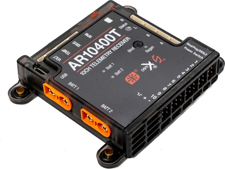 Actual product image Spektrum AR10400T 10 Channel PowerSafe Telemetry Receiver