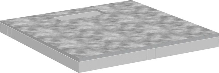 Produktbild hansgrohe RainDrain Board Duschelement, befliesbar, 1000x1000mm, mit Installationsset (1000 mm)