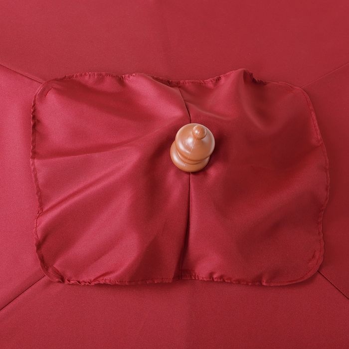 Image du produit Swisshandel24 Parasol 3 branches sapin+polyester bordeaux 200 x 150 x 230 cm (1.50 m)