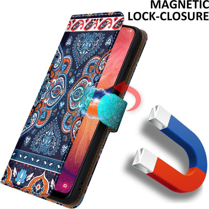 Actual product image Cadorabo Book Case with Print for Samsung Galaxy A20 / A30 / M10s (Samsung Galaxy M10s, TCL A30, Samsung Galaxy A20)