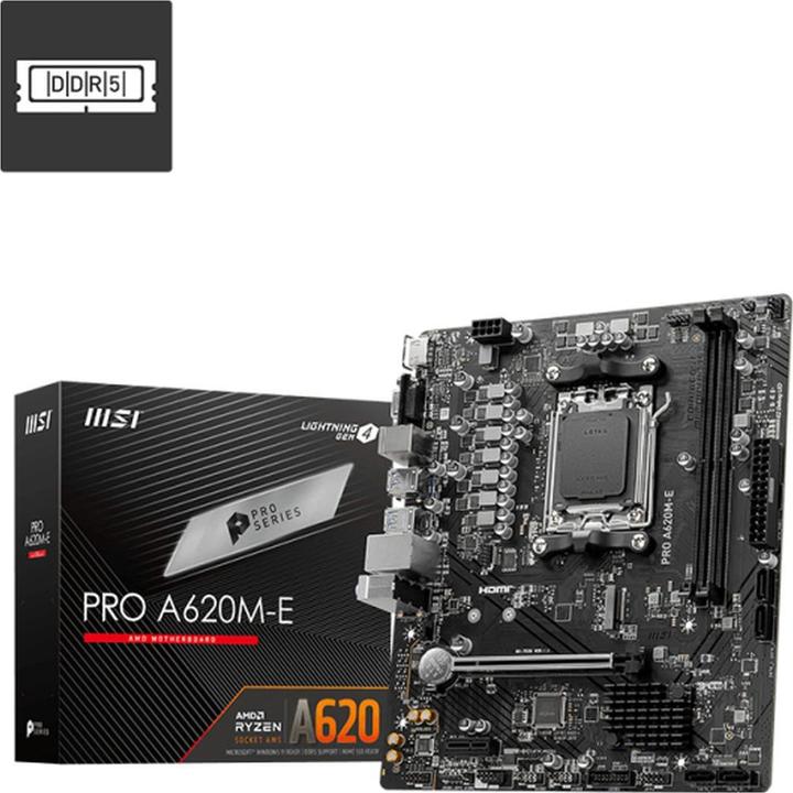 Produktbild MSI Pro A620M-E (AM5, AMD A620, mATX)